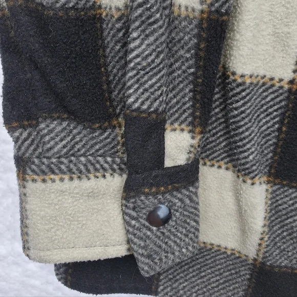 Lifted Research Group LRG Plaid Fleece Shirt Jacket – Size L - Picture 6 of 10